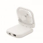 Ventilador plegable para escritorio o portátil con 4 velocidades color blanco segunda vista