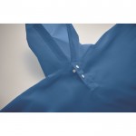 Chubasquero para niños de PEVA con capucha y botones de cierre color azul real vista fotografía