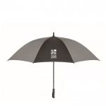 Paraguas de pongee reflectante con apertura manual y mango recto 30'' vista de impresión