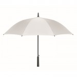 Paraguas de pongee antiviento con apertura automática 23'' color blanco