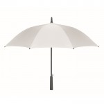 Paraguas de pongee antiviento con apertura automática 23'' color blanco