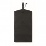 Bolsa enrollable de RPET de 3 compartimientos y convertible en neceser color negro octava vista