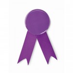 Lazo de metal conmemorativo de varios colores con clip metálico color violeta