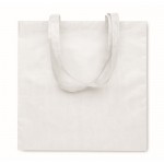 Bolsa de la compra de RPET no tejido con asas largas 80 g/m2 color blanco