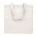 Bolsa de la compra de RPET no tejido con asas largas 80 g/m2 color blanco