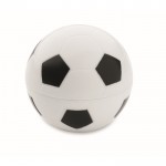 Bálsamo labial de ABS en forma de balón de fútbol sabor vainilla SPF10 color blanco/negro segunda vista