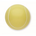Bálsamo labial de ABS en forma de pelota de tenis sabor vainilla SPF10 color amarillo cuarta vista