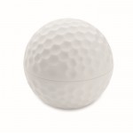 Bálsamo labial de ABS en forma de pelota de golf sabor vainilla SPF10 color blanco segunda vista