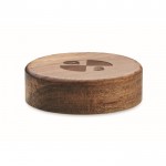 Cargado inalámbrico en forma circular de madera de acacia 15W color madera vista principal segunda vista