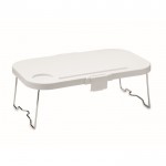 Cesta de picnic plegable de silicona convertible en tablero 16L color blanco cuarta vista