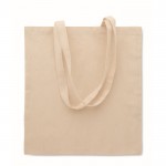 Bolsa para la compra de polialgodón con asas largas 130 g/m2 color beige