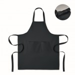 Delantal con bolsillos delanteros y ajustable del cuello 240g/m2 color azul