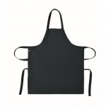 Delantal con bolsillos delanteros y ajustable del cuello 240g/m2 color azul quinta vista