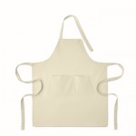 Delantal con bolsillos delanteros y ajustable del cuello 240g/m2 segunda vista