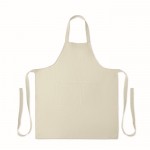Delantal con bolsillos delanteros y ajustable del cuello 240g/m2 cuarta vista