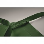 Delantal con bolsillos delanteros y ajustable del cuello 240g/m2 color verde oscuro vista fotografía cuarta vista