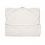 Toalla blanca de algodón con capucha para bebé 300 g/m2 color blanco
