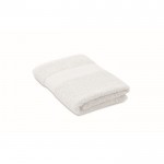 Toalla suave y absorbente de 100% algodón orgánico 360 g/m2 50x30 color blanco