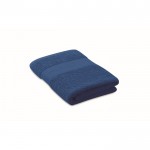 Toalla suave y absorbente de 100% algodón orgánico 360 g/m2 50x30 color azul real