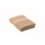 Toalla suave y absorbente de 100% algodón orgánico 360 g/m2 50x30 color marfil