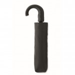 Paraguas plegable anti viento de pongee y diseño de cuadros Ø116 color negro segunda vista