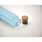 Botella de Tritan Renew™ con tapa redonda de corcho 500ml color azul transparente vista fotografía sexta vista