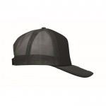 Gorra de beisbol en poliéster con parte frontal en blanco 150 g/m2 cuarta vista