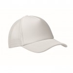 Gorra de beisbol en poliéster con parte frontal en blanco 150 g/m2