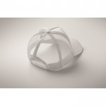 Gorra de beisbol en poliéster con parte frontal en blanco 150 g/m2 vista fotografía quinta vista