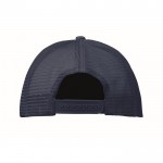 Gorra de beisbol en poliéster con parte frontal en blanco 150 g/m2 tercera vista