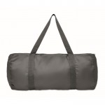 Bolsa deportiva con bolsillo frontal y capacidad de 20L color gris oscuro cuarta vista
