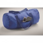 Bolsa deportiva con bolsillo frontal y capacidad de 20L color azul real vista fotografía quinta vista