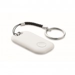 Localizador inteligente inalámbrico de bolsillo con mosquetón color blanco tercera vista