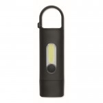 Linterna de bolsillo con 3 modos de iluminación y mosquetón color negro sexta vista