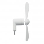 Ventilador portátil para el teléfono a través del puerto USB-C color blanco