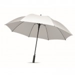 Paraguas anti viento de pongee RPET con apertura automática Ø116 color blanco tercera vista