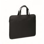 Clásico maletín para portátil de poliéster reciclado 15'' color negro