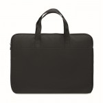 Clásico maletín para portátil de poliéster reciclado 15'' color negro segunda vista