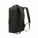 Mochila de RPET con efecto jaspeado y soporte para trolley 15'' color negro segunda vista