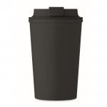 Vaso de doble pared hecho de maíz con capacidad de 350ml color negro cuarta vista