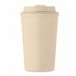 Vaso de doble pared hecho de maíz con capacidad de 350ml color beige cuarta vista