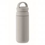 Botella termo pequeña de acero inoxidable anti fugas con asa 320ml color gris