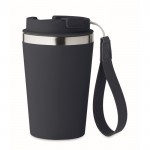 Vaso térmico de acero inoxidable con correa de transporte 350ml color azul marino