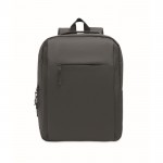 Mochila RPET con compartimientos para portátil y tableta 10'' y 15'' color gris oscuro novena vista