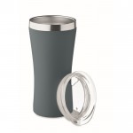 Vaso térmico de acero inoxidable reciclado y tapa transparente 160ml color negro mate segunda vista