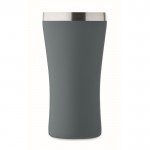 Vaso térmico de acero inoxidable reciclado y tapa transparente 160ml color negro mate sexta vista