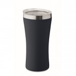 Vaso térmico de acero inoxidable reciclado y tapa transparente 160ml color azul marino