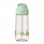 Botella de tritan infantil con pajita y anti fugas 450ml color verde menta octava vista