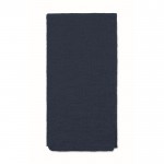 Bufanda extensible de poliéster reciclado en colores clásicos color azul tercera vista