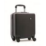 Trolley de ABS con 4 ruedas y cerradura de combinación 14'' color negro vista de impresión